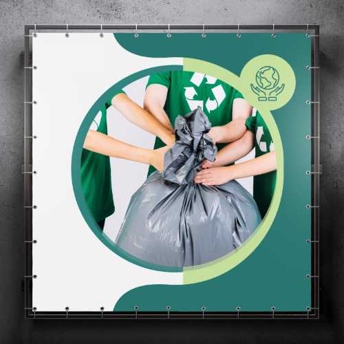 Baner jednostronny odblaskowy – druk online 4birds.pl