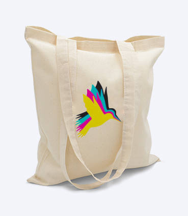 4birds.pl drukarnia internetowa. Drukuj online torba bawelniana z nadrukiem z logo