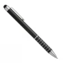długopis metalowy z touch pen i zdobieniami na korpusie