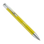 długopis metalowy z chromowanymi elementami