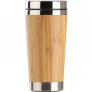 kubek termiczny bambusowo - stalowy 400 ml