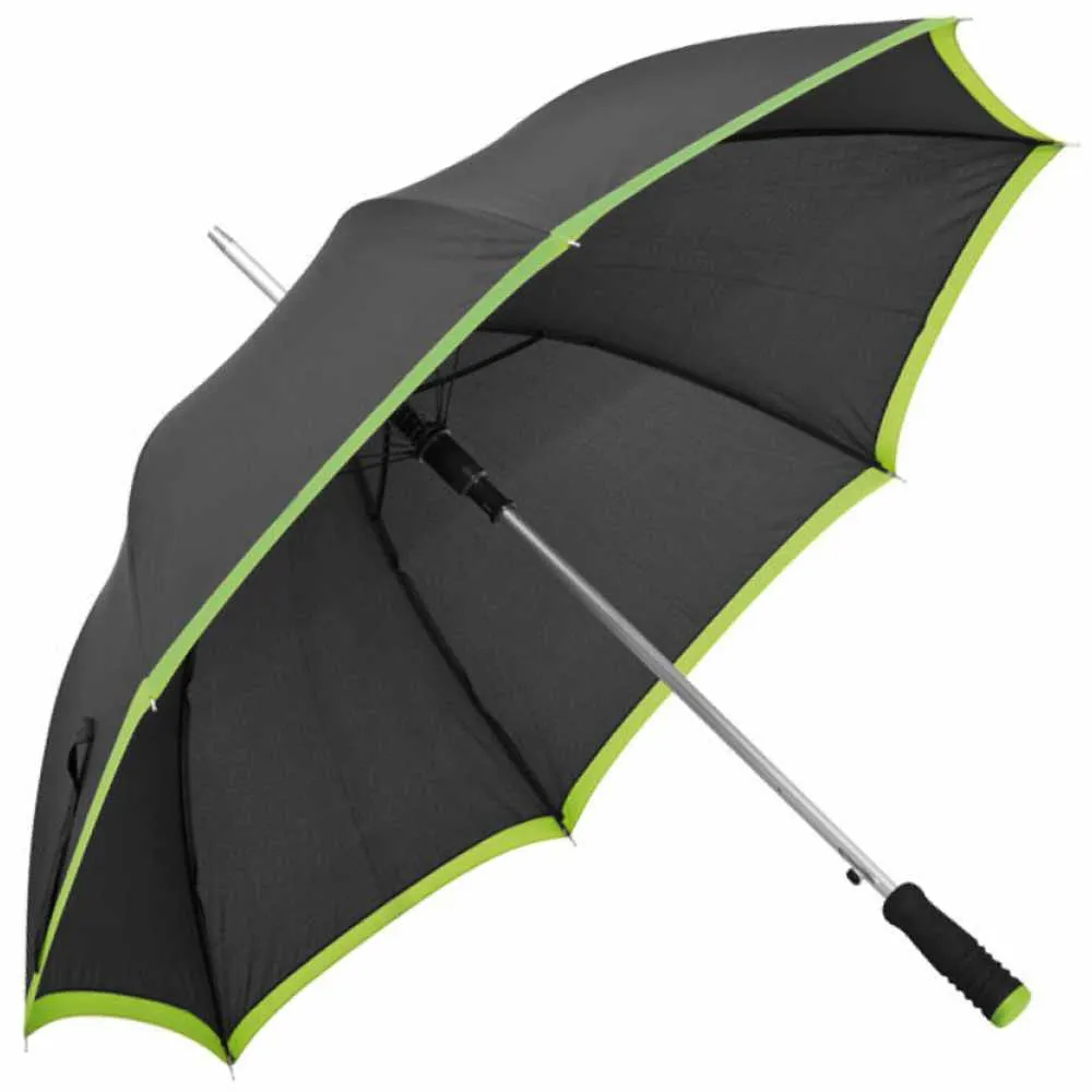 parasol automatyczny czarny z kolorową lamówką druk online 2