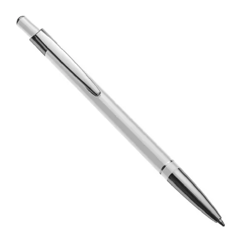 długopis metalowy ze srebrnymi zdobieniami druk online